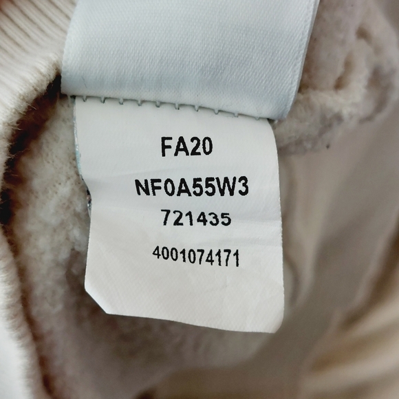 The North Face Women's White Cotton White Chest Logo Hoodie P2444 - Picture 8 of 9